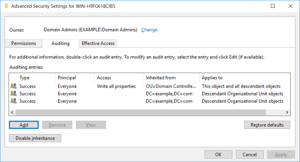 Implement Auditing Using Group Policy and AuditPol.exe RootUsers