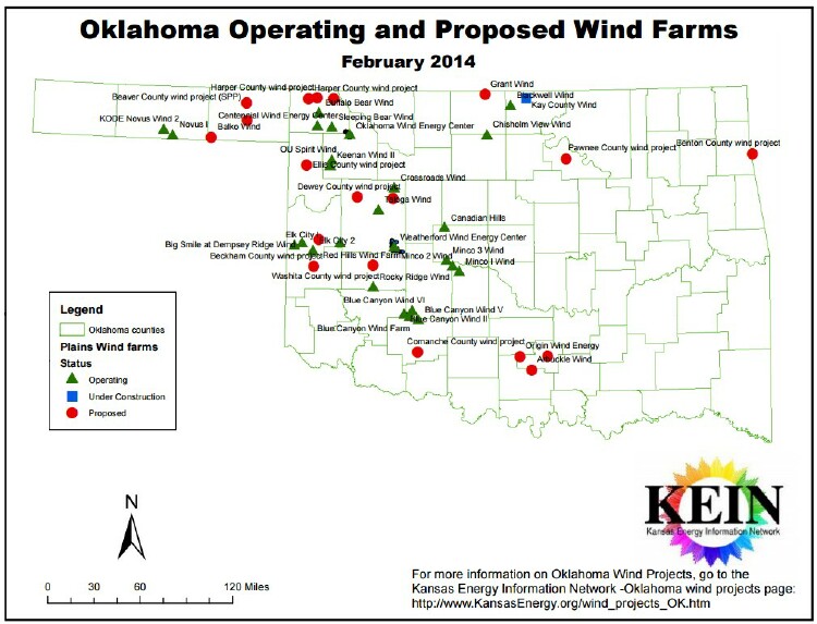 Wind Farms In Oklahoma Map Las Vegas Zip Code Map