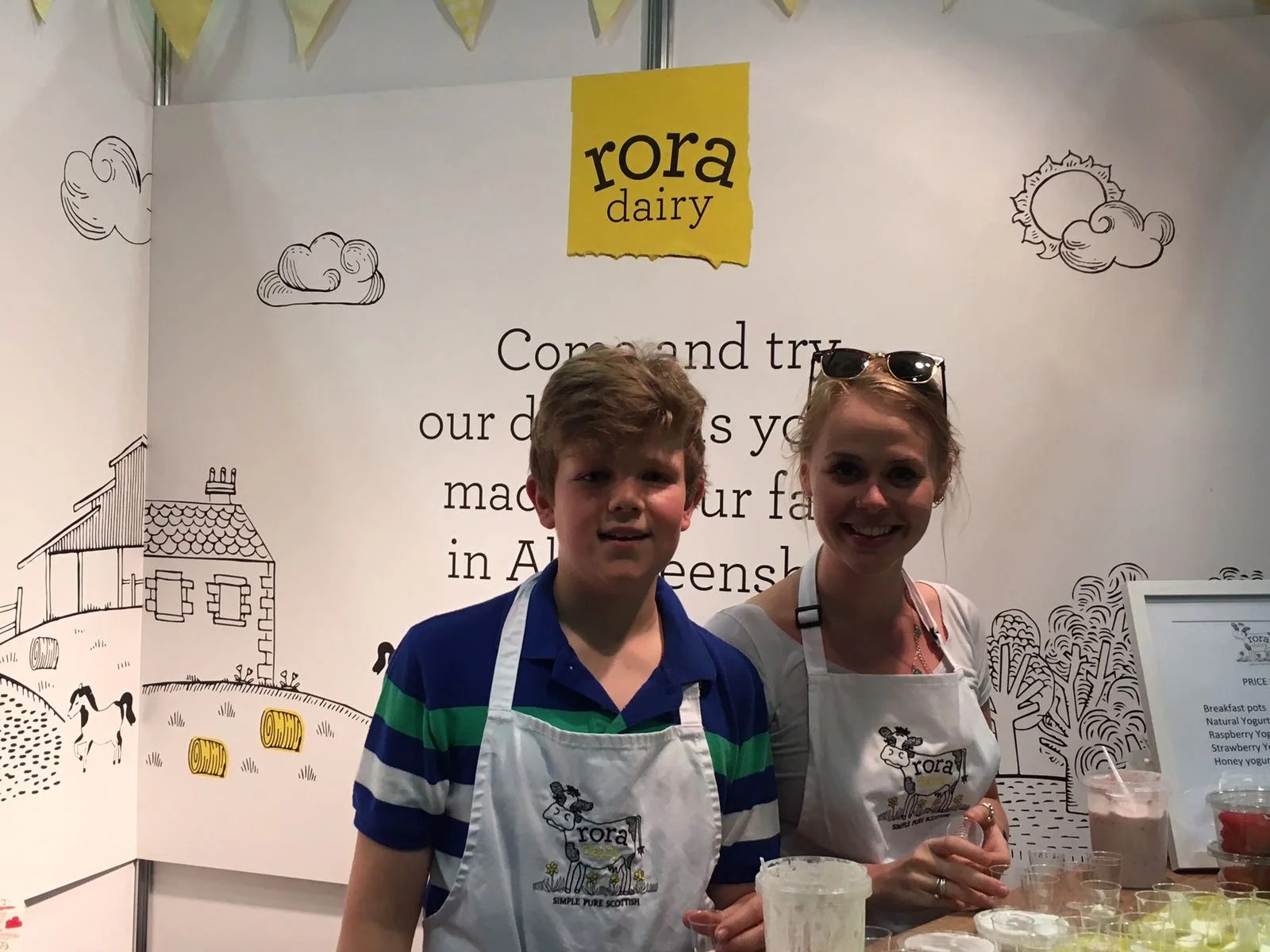 Emma and Aidan RHS Rora Dairy