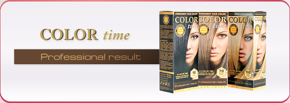COLOR TIME μόνιμη βαφή μαλλιών Rosa Impex