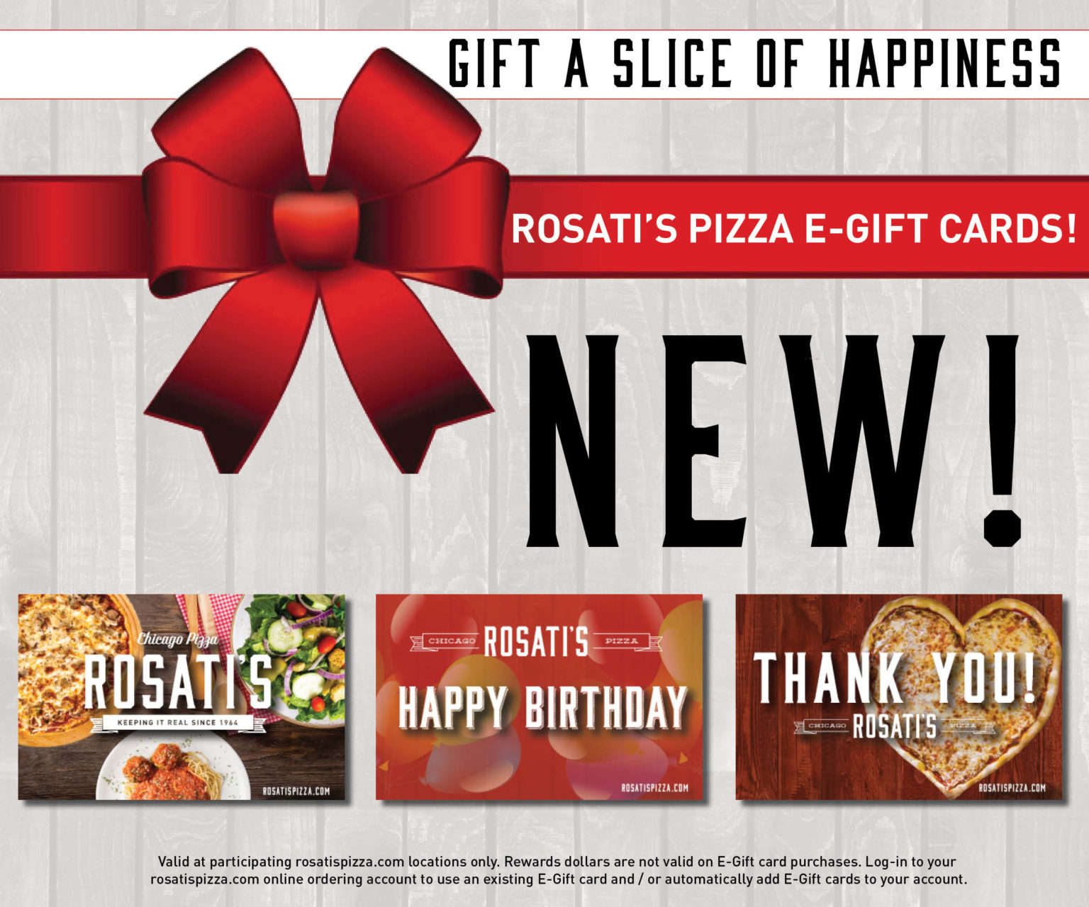EGift Cards Rosati's Pizza