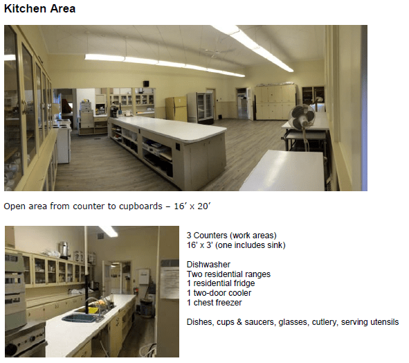 Rosebud Memorial Hall Rentals group functions, receptions