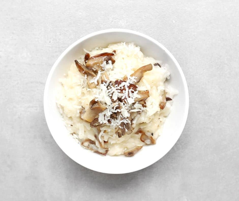 Mushroom Risotto FODMAP Formula • Rose Clearfield