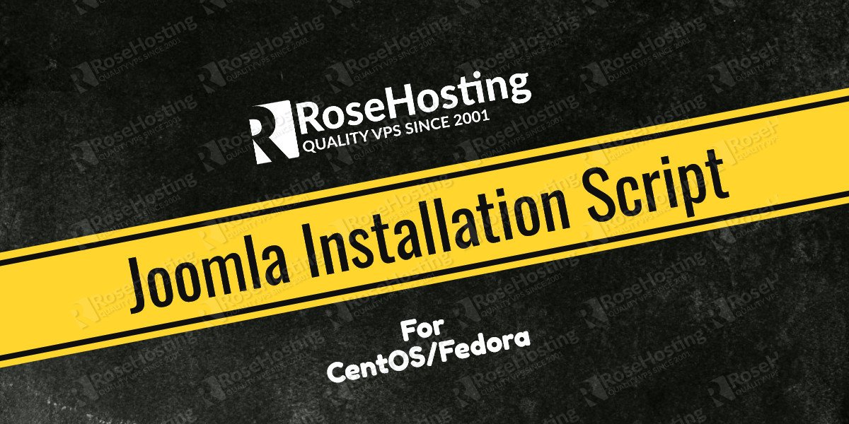 Script Install Joomla 3.7 on CentOS RoseHosting