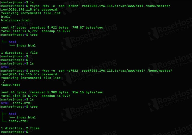 How to Send and Download Files Using Rsync RoseHosting
