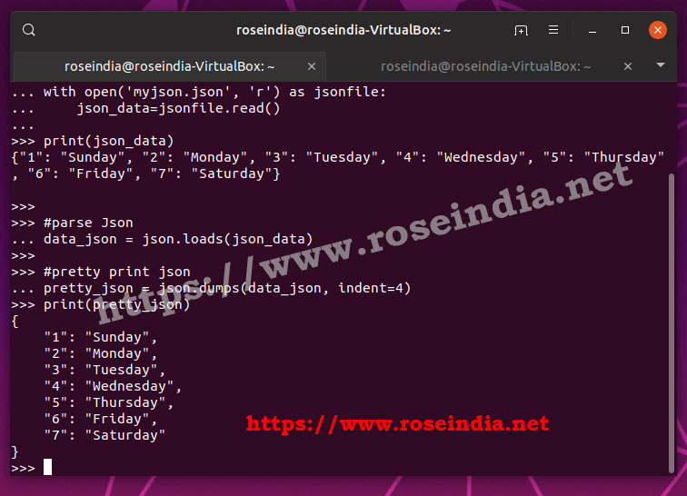 How to pretty print a JSON file in Python?