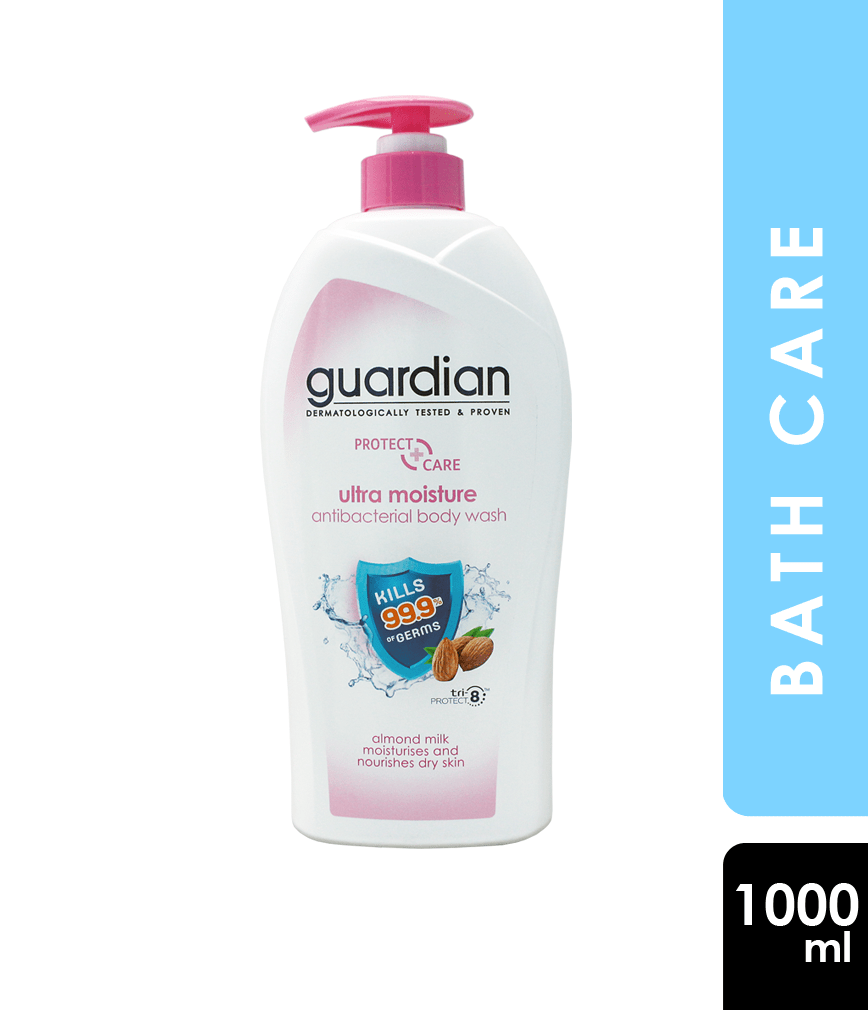 Guardian Ultra Moisture AntiBacterial Body Wash 1000ml Rose Pharmacy