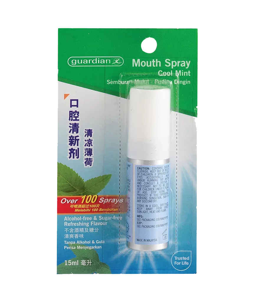 Guardian Mouth Spray Cool Mint 15ml Rose Pharmacy Medicine Delivery