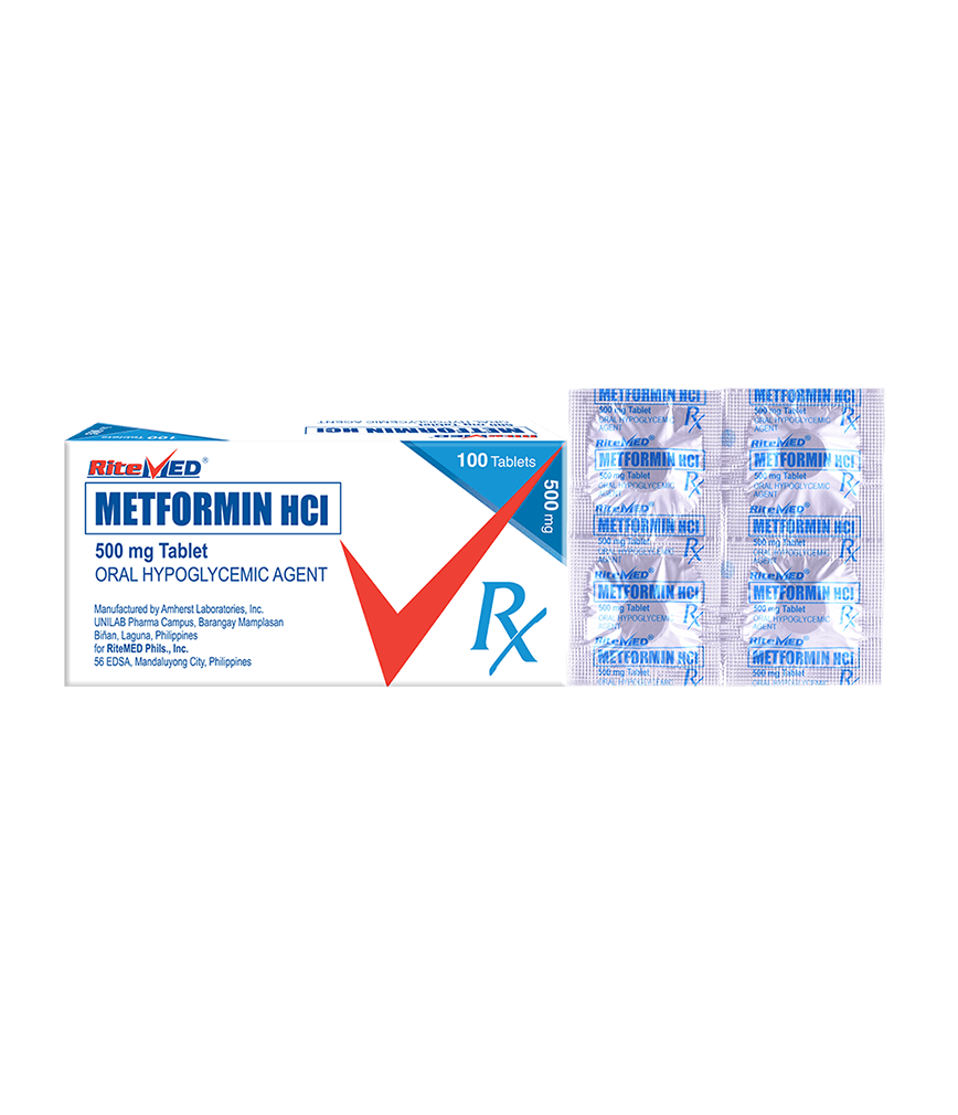 RiteMed Metformin 500mg Tablet Rose Pharmacy Medicine Delivery
