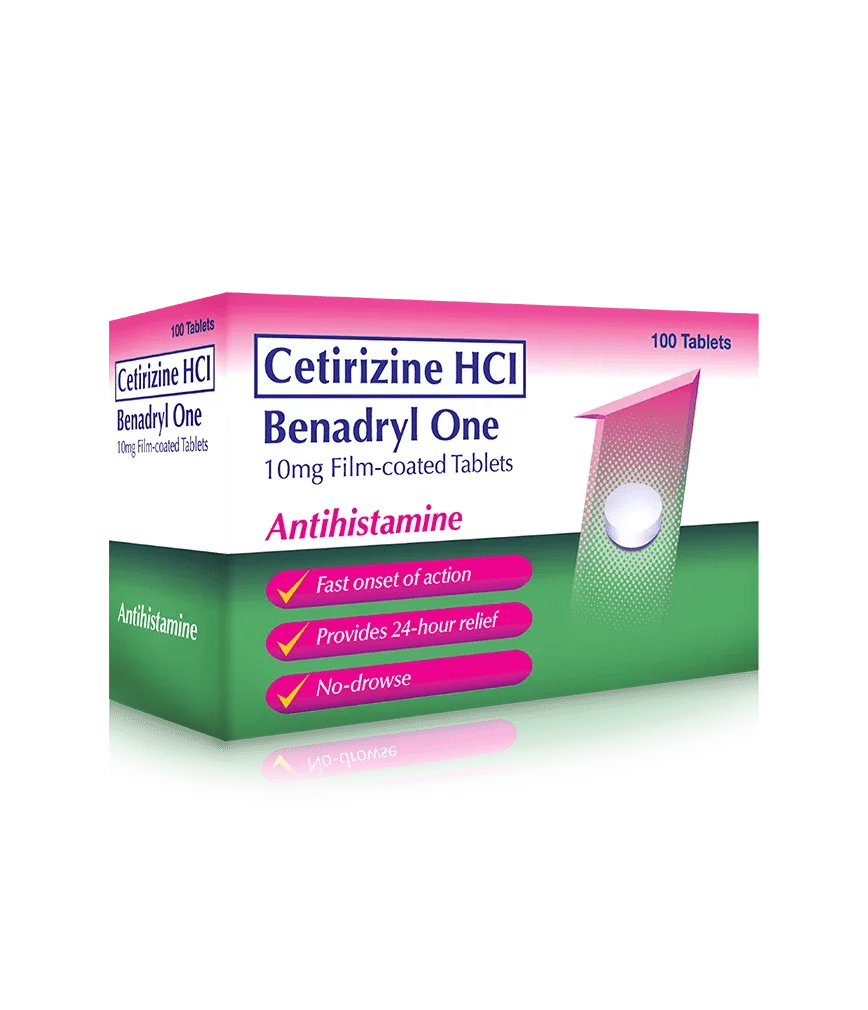 Benadryl One 10Mg Tablet Rose Pharmacy