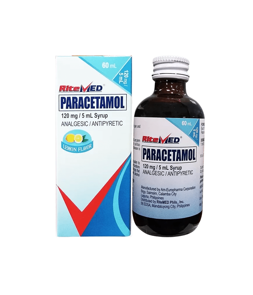 Paracetamol 120Mg/5Ml 60Ml Ritemed Rose Pharmacy Medicine Delivery