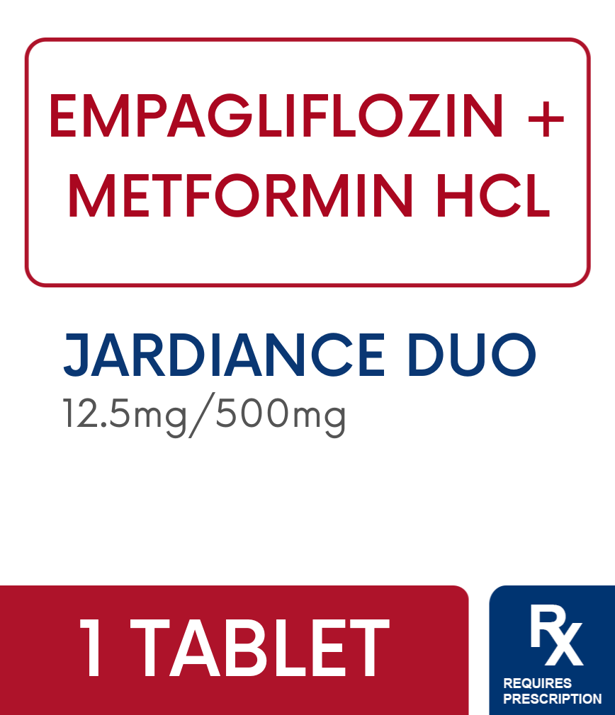 Jardiance Duo 12.5/500Mg Tb Rose Pharmacy Medicine Delivery