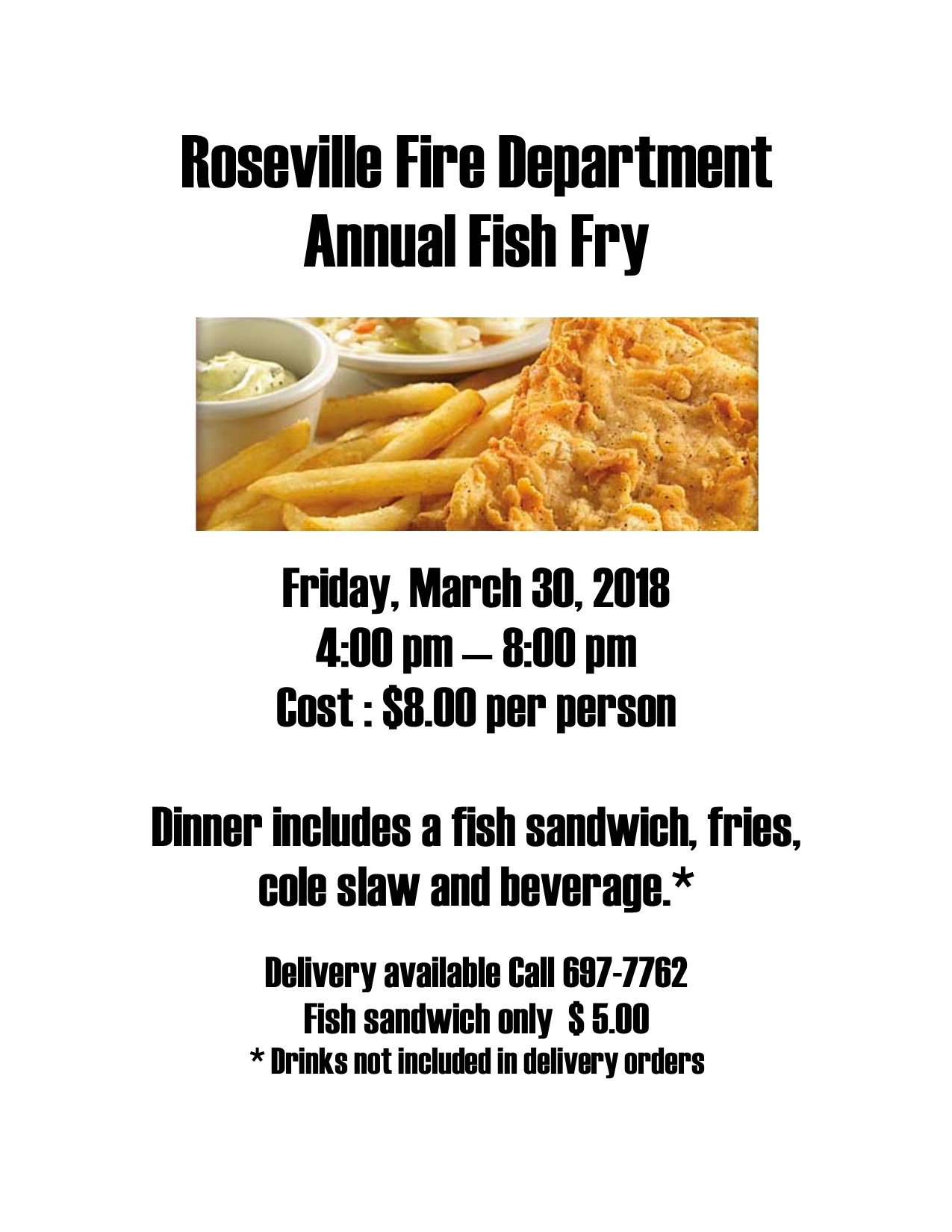 Fish Fry RVFD The Village of Roseville, Ohio