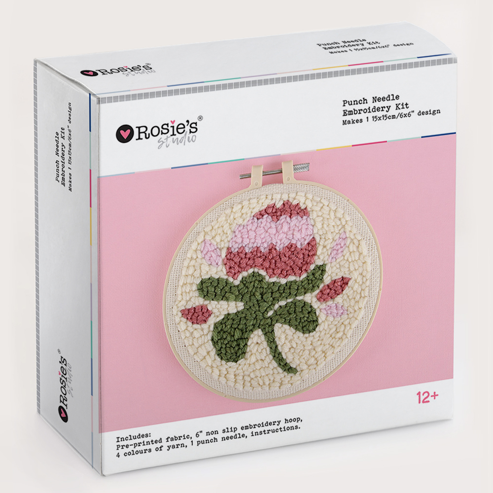 Punch Needle Embroidery Kit 6" Protea Rosie's Studio