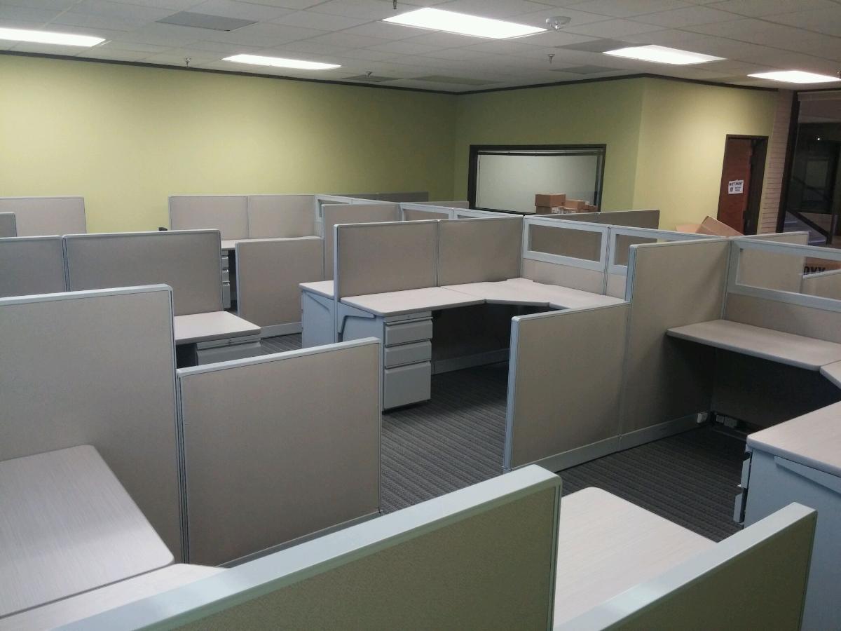 Office Cubicle Installation for Houston Security Company