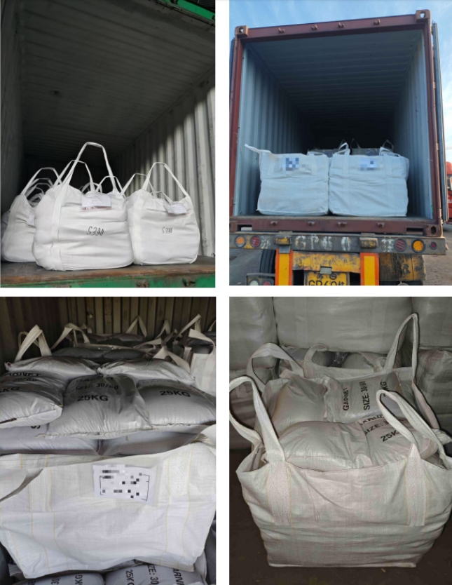 Export to the Philippines Four Containers of Steel Shot Sand and Two