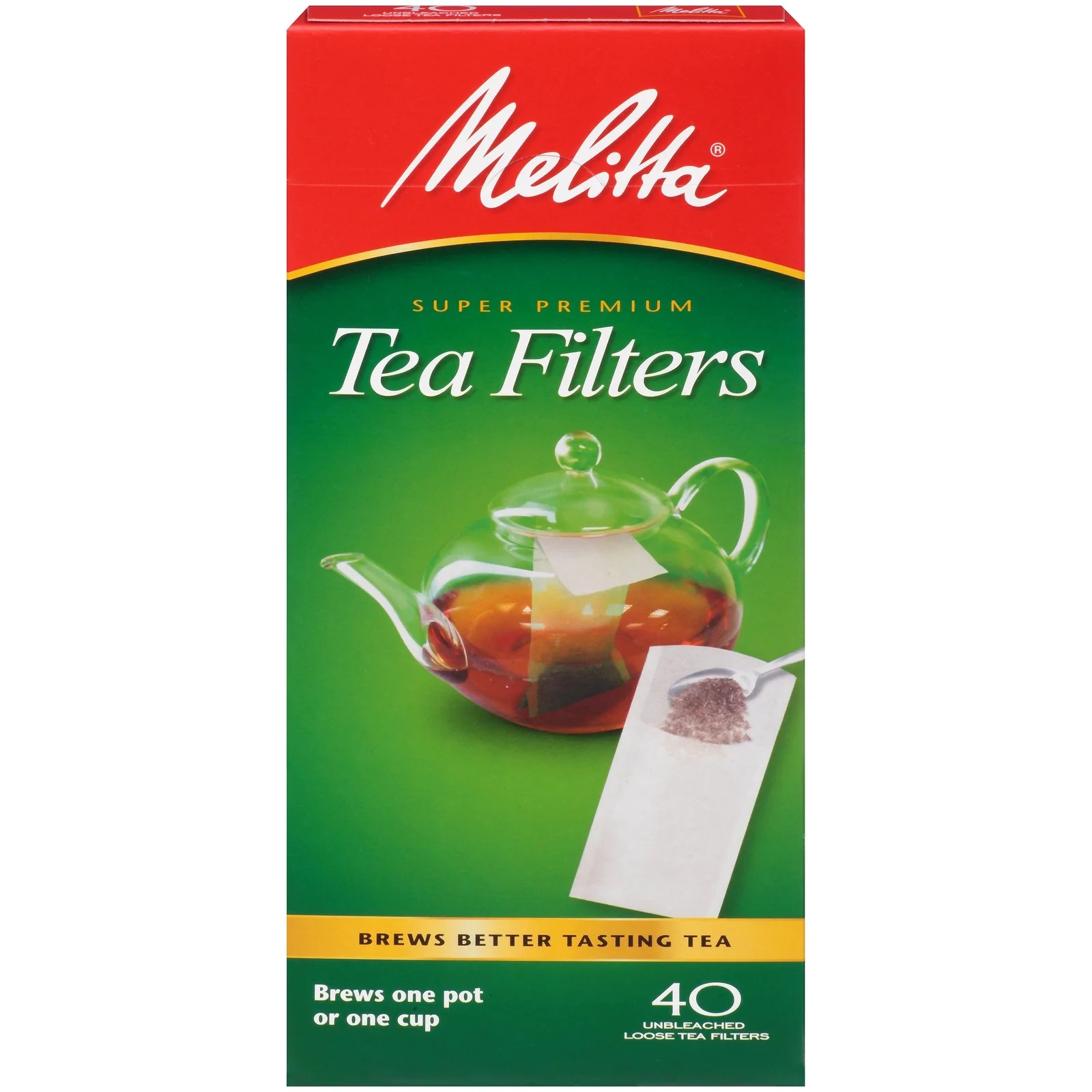 Melitta Premium Tea Filters (40 count) Rostovs Coffee and Tea