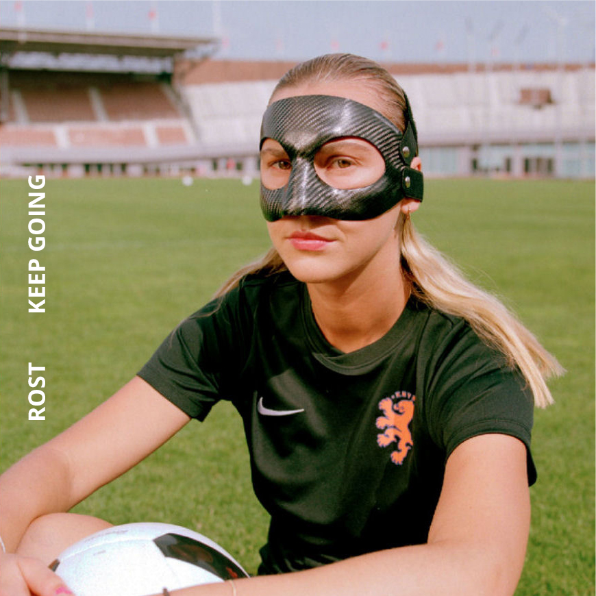 ROST carbon sportmasker gelaatsmasker