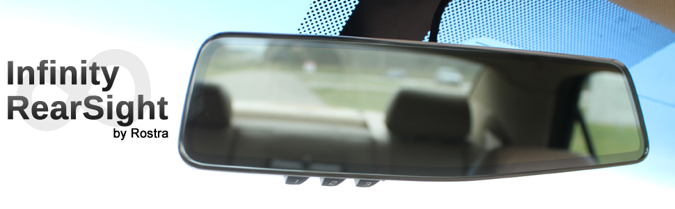 Infinity glass rear view mirrors by Rostra