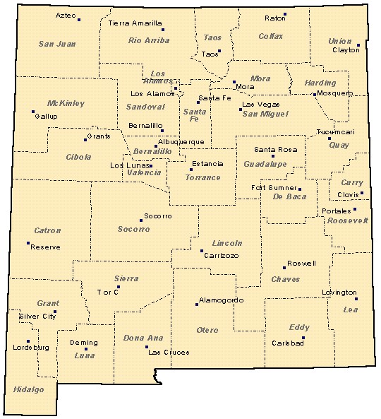 List of counties in New Mexico Simple English Wikipedia, the free.