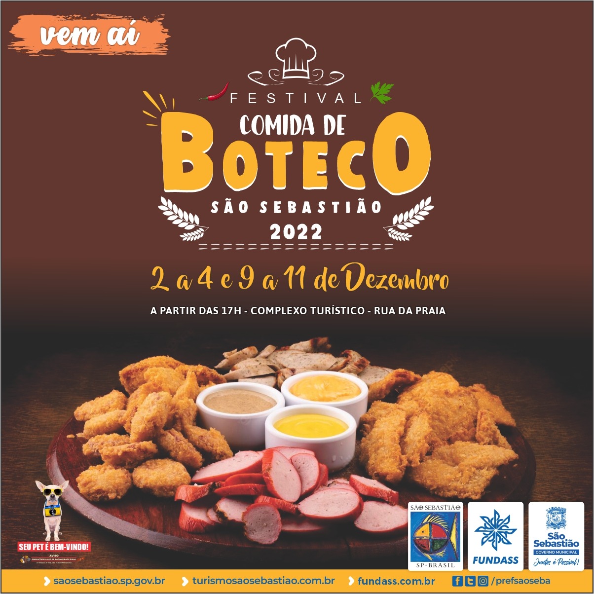 Festival Comida de Boteco São Sebastião inicia nesta sextafeira com