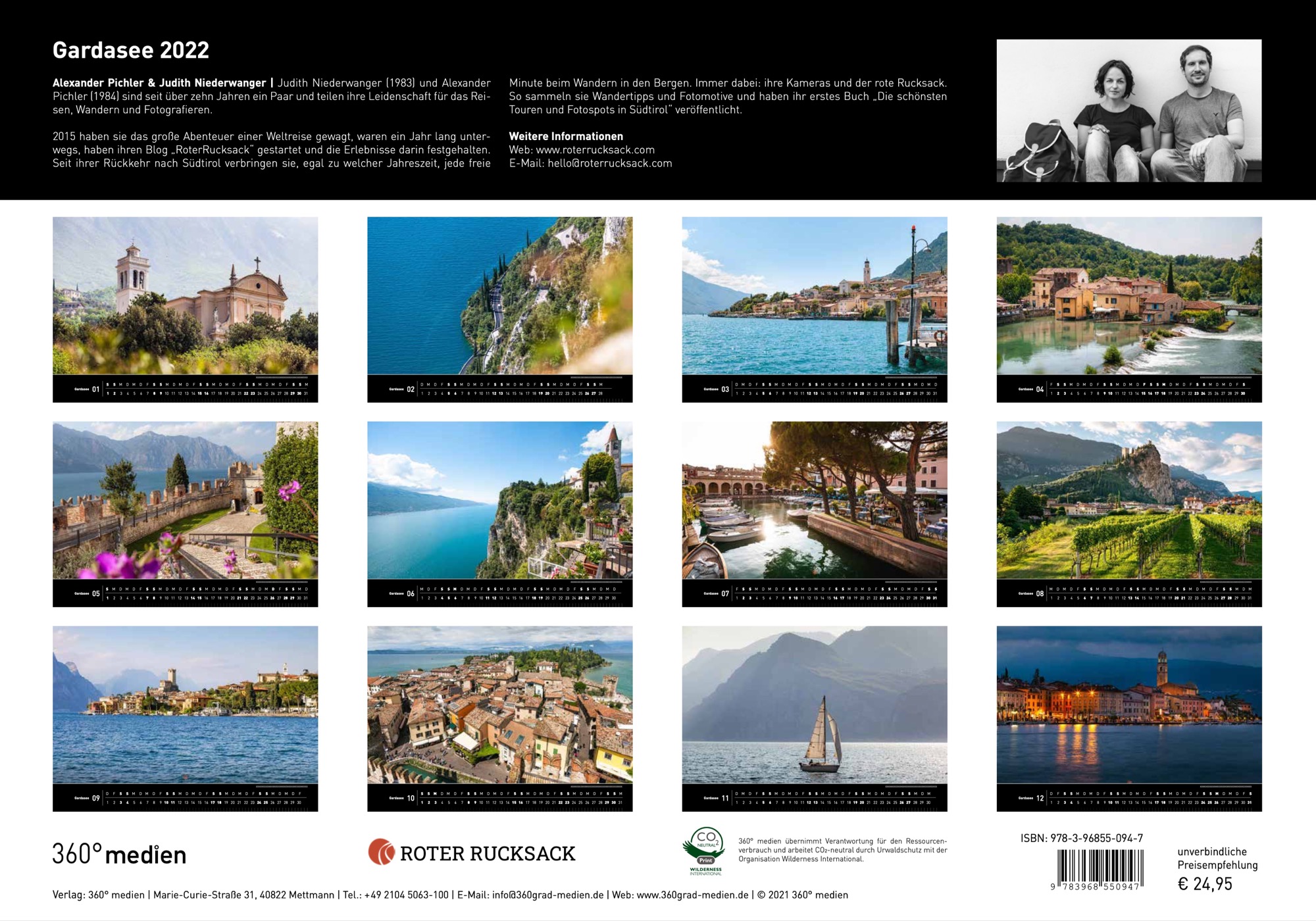 Gardasee Kalender 2022 | Reisen, Wandern, Fotografieren