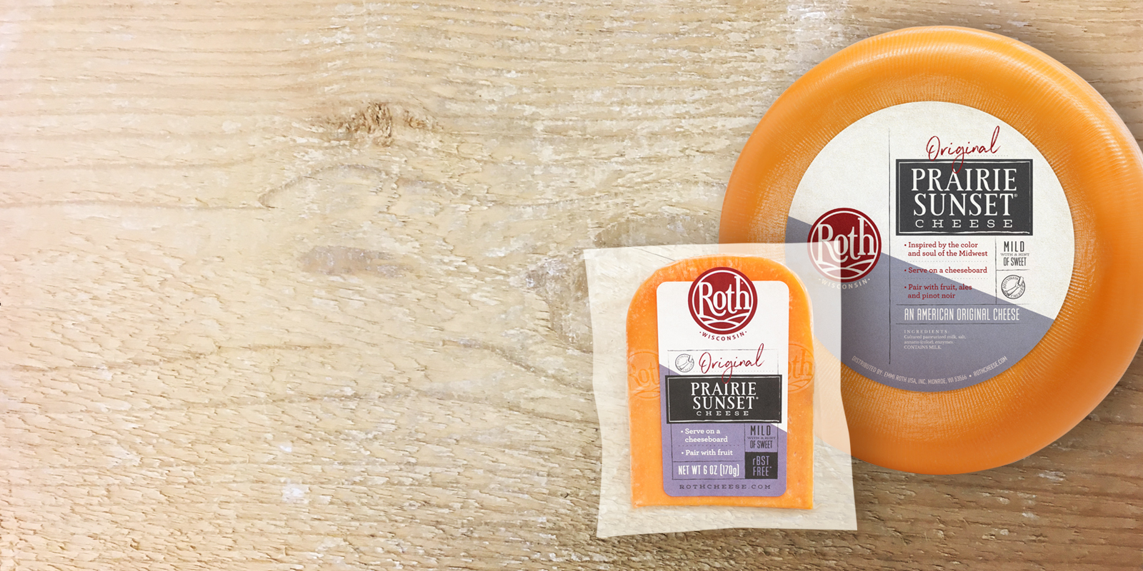 Prairie Sunset® Cheese Mild with a Hint of Sweet Roth Cheese