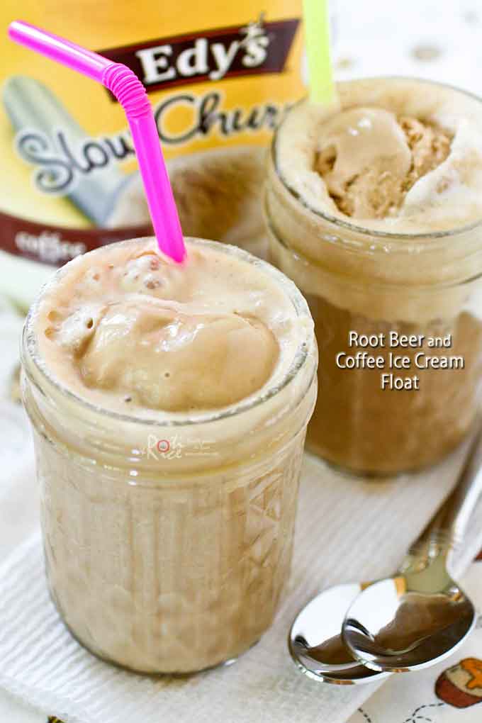 Root Beer and Coffee Ice Cream Float Roti n Rice