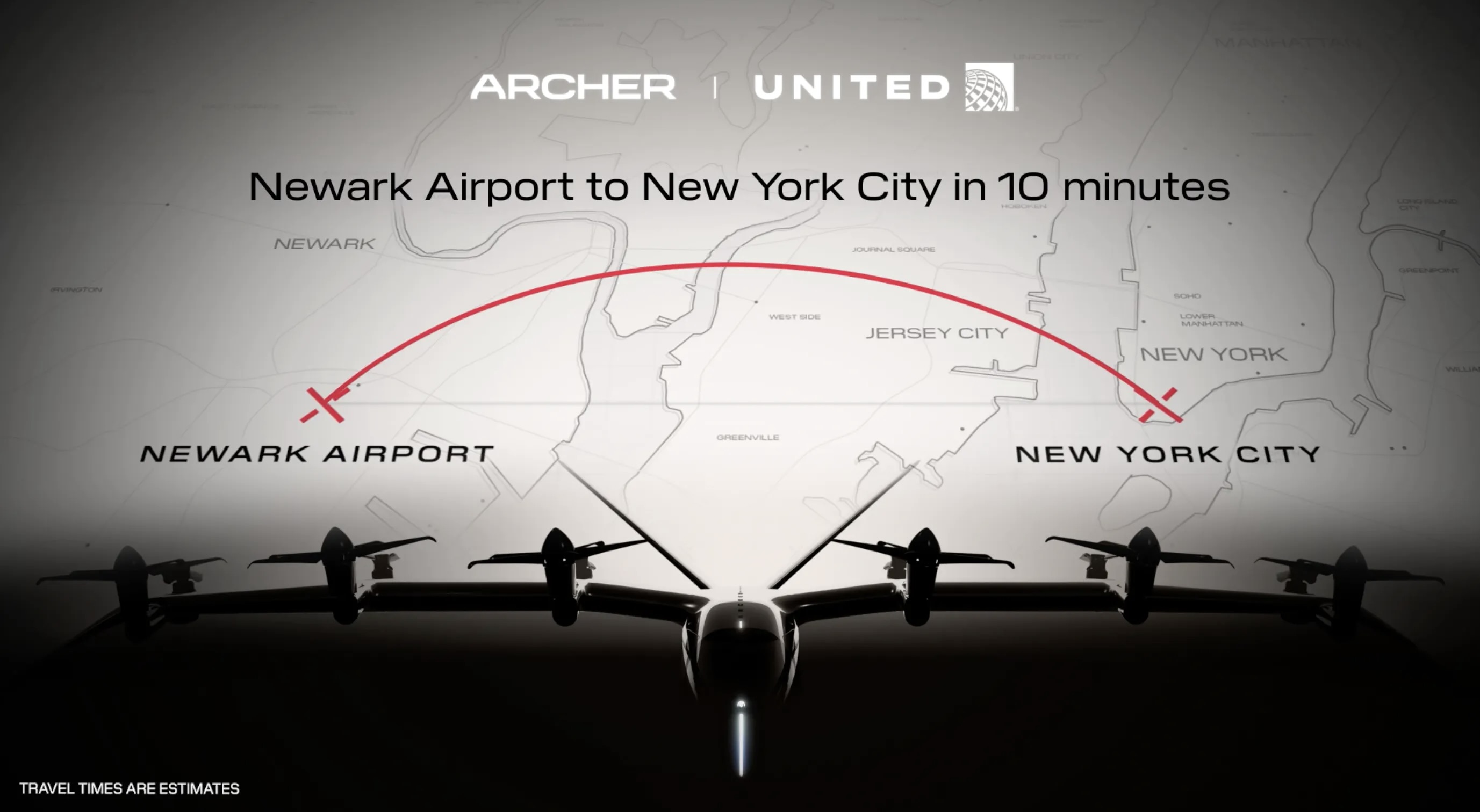 Archer and United announce first route for Midnight RotorHub