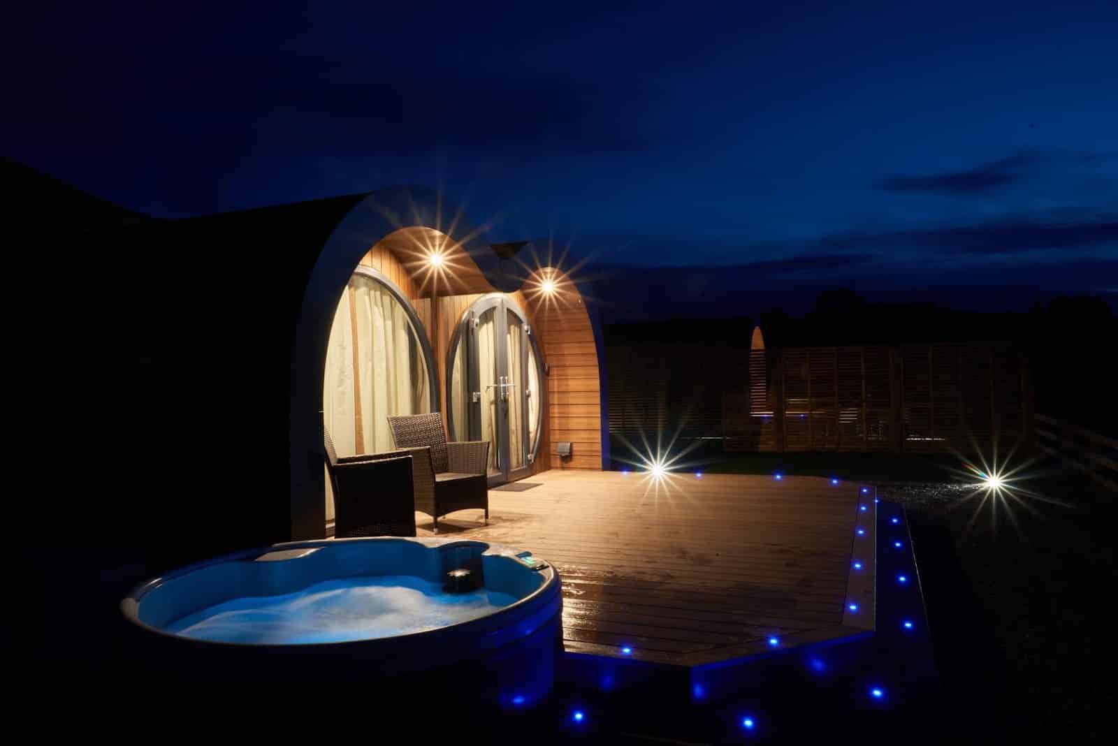 How a hot tub with LED lights can transform your celebrations