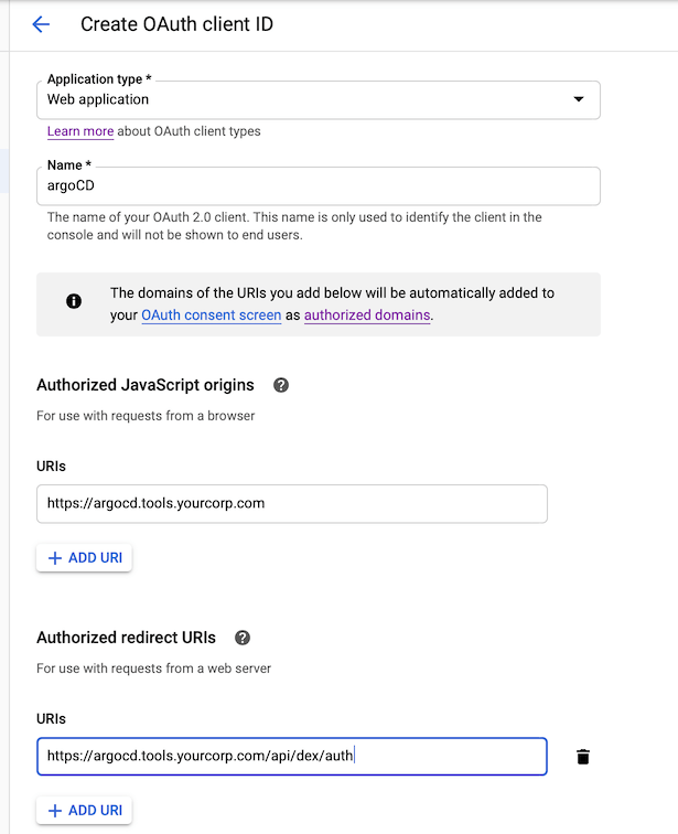 Using Google SSO With argoCD cd