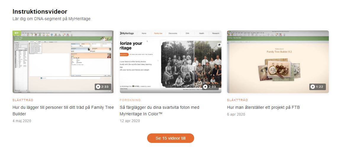 Inhämta gratis kunskap hos MyHeritage