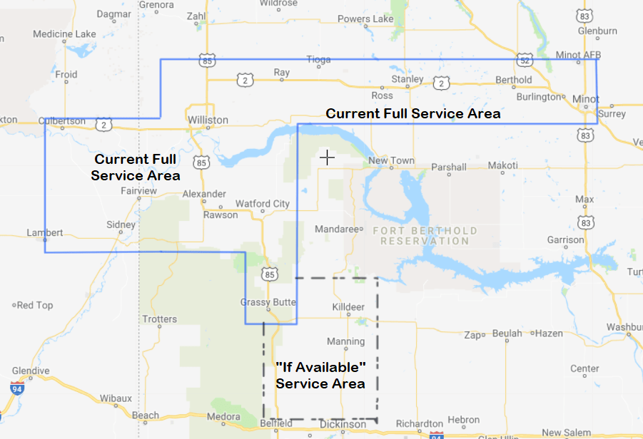 Propane Service Area Grassy Butte Watford City Tioga