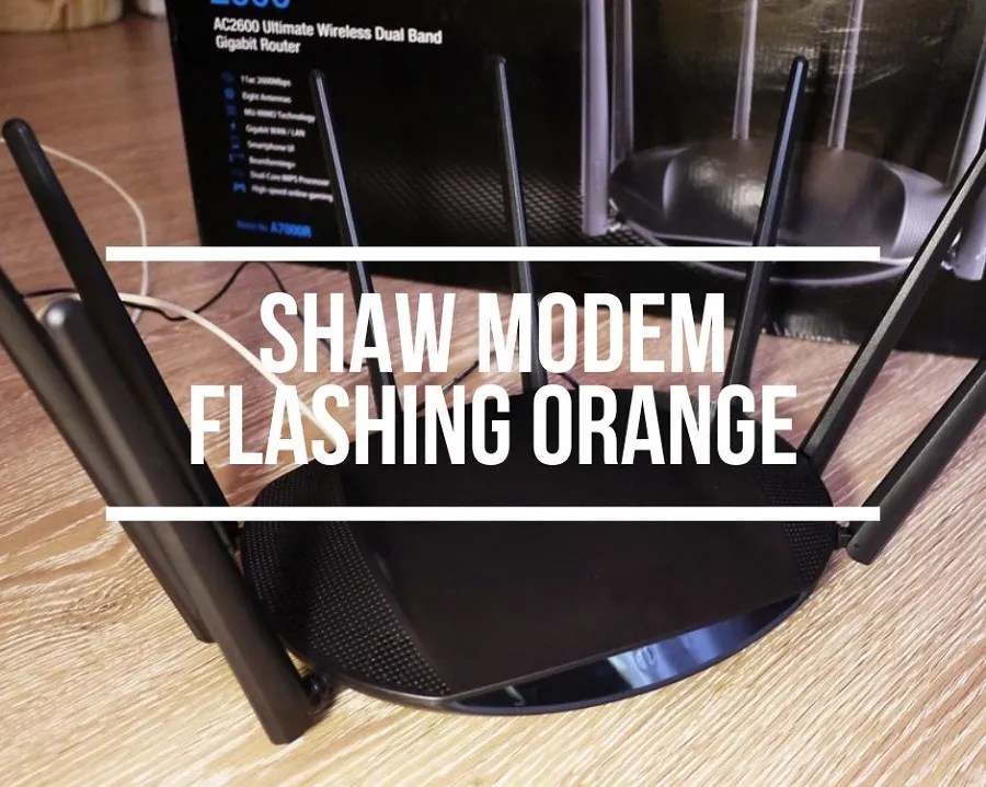Shaw Modem Flashing Orange (Causes & Fixes)