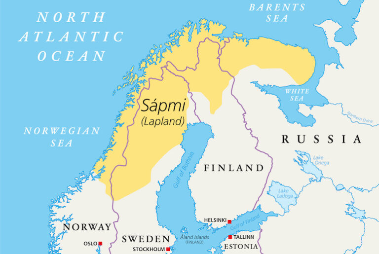 Where is Lapland, and which countries does it include? Routes North