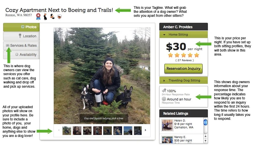 Sample Rover Sitter Profile The Dog People by