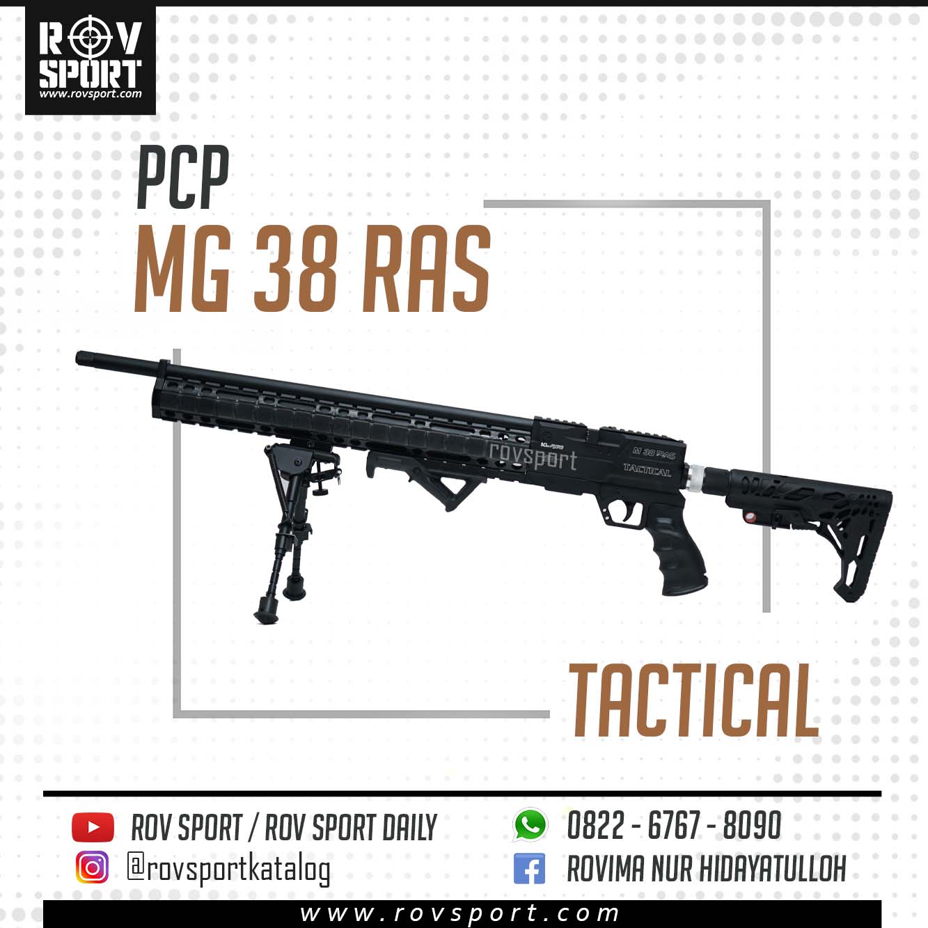 Pcp Predator MG 38 RAS Tactical ROVSPORT