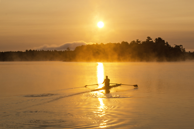 Pushaw Lake, Maine row2k Rowing Photo of the Day