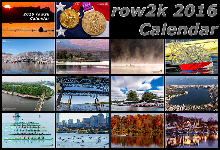 2016 row2k Rowing Wall Calendar row2k Rowing Photo of the Day