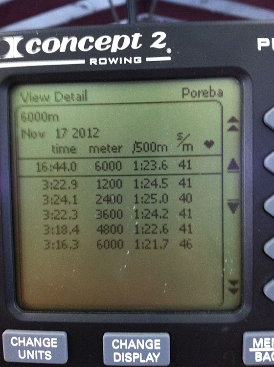 One Fast 6k row2k Rowing Photo of the Day