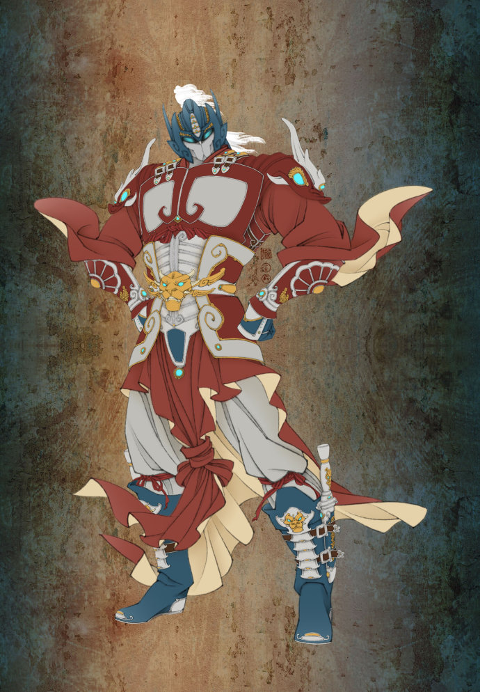 Optimus Prime as Ancient Chinese Warrior by Zhangwang