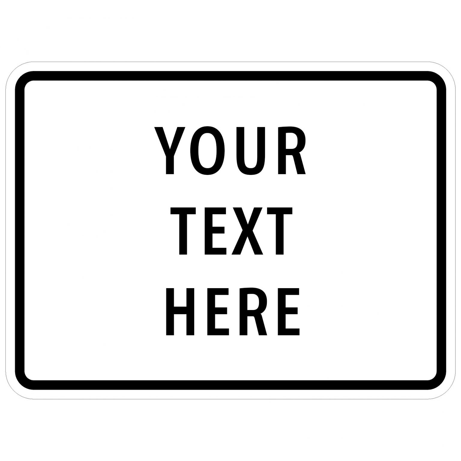 Rectangle Signs Horizontal Archives ROW Signs and Graphics