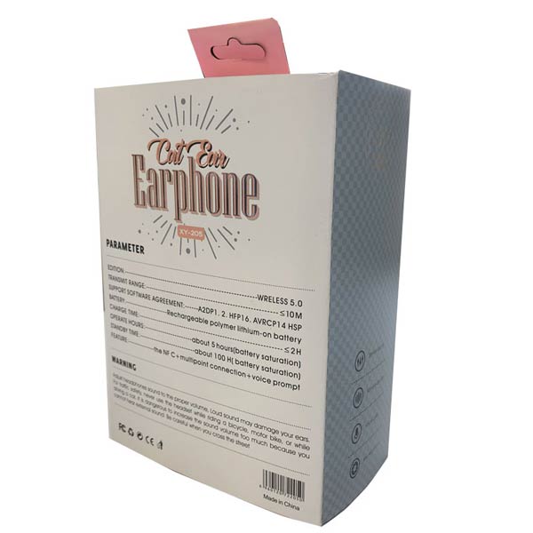 هدست گربه ای RGB مدل CAT EAR XY205 نقره ای فروشگاه اینترنتی رکسان