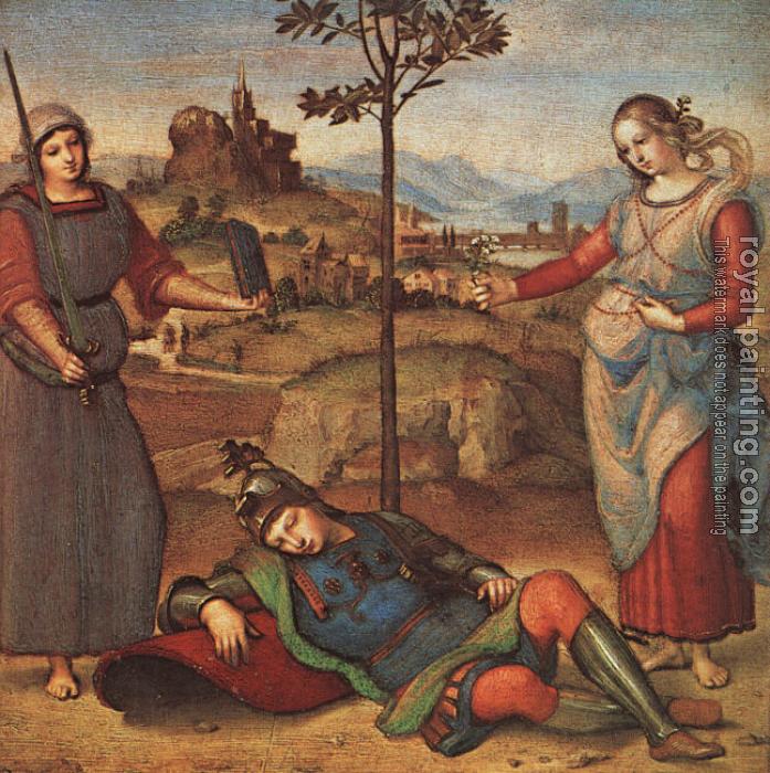 Allegory, The Knight's Dream by Raphael Oil Painting Reproduction
