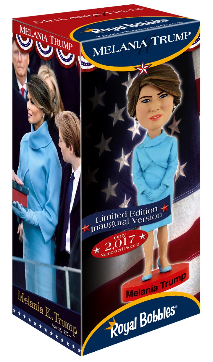 Melania Trump Inaugural Edition Bobblehead Royal Bobbles