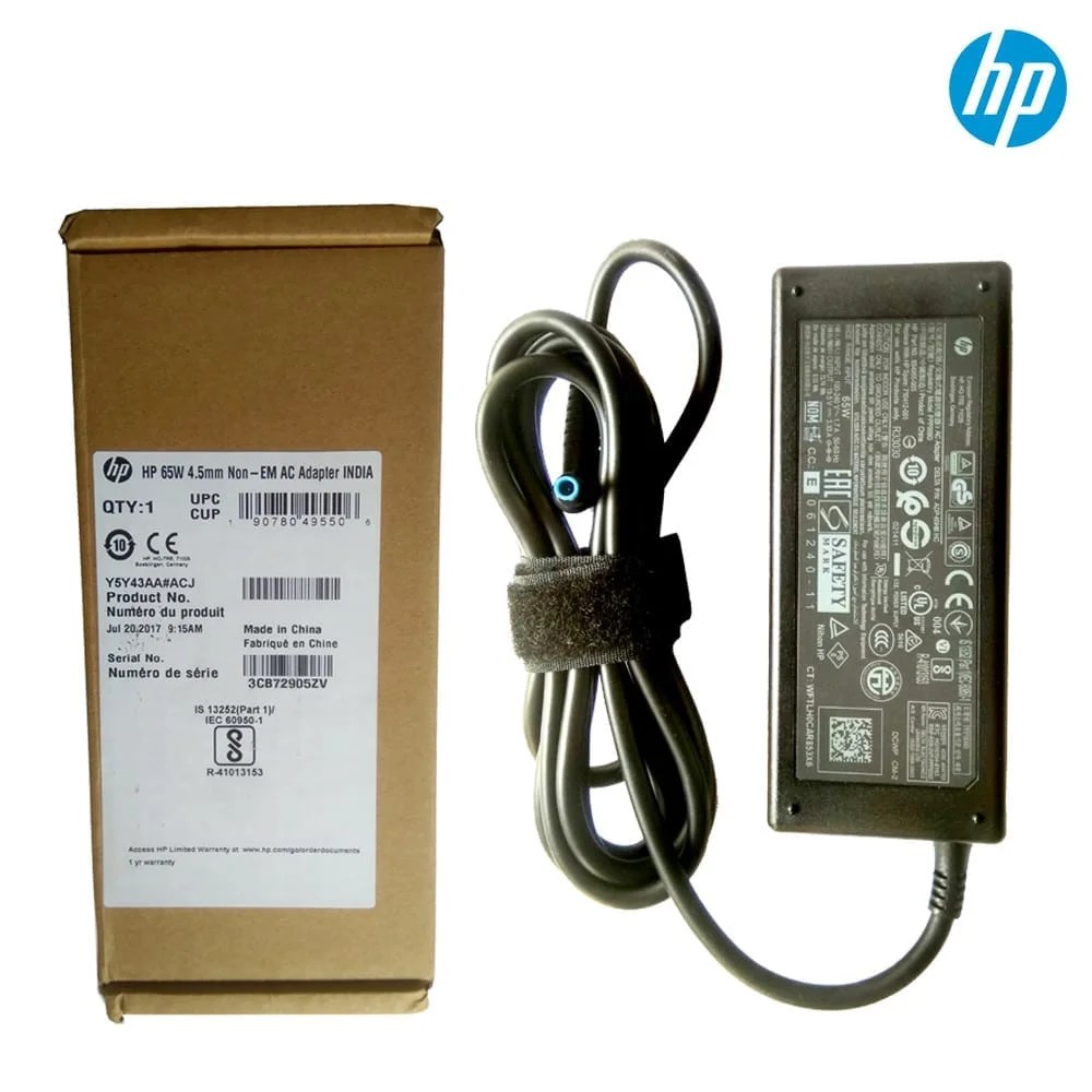 HP ( Blue Pin ) Original Laptop Adapter 19.5V 3.33A 65W