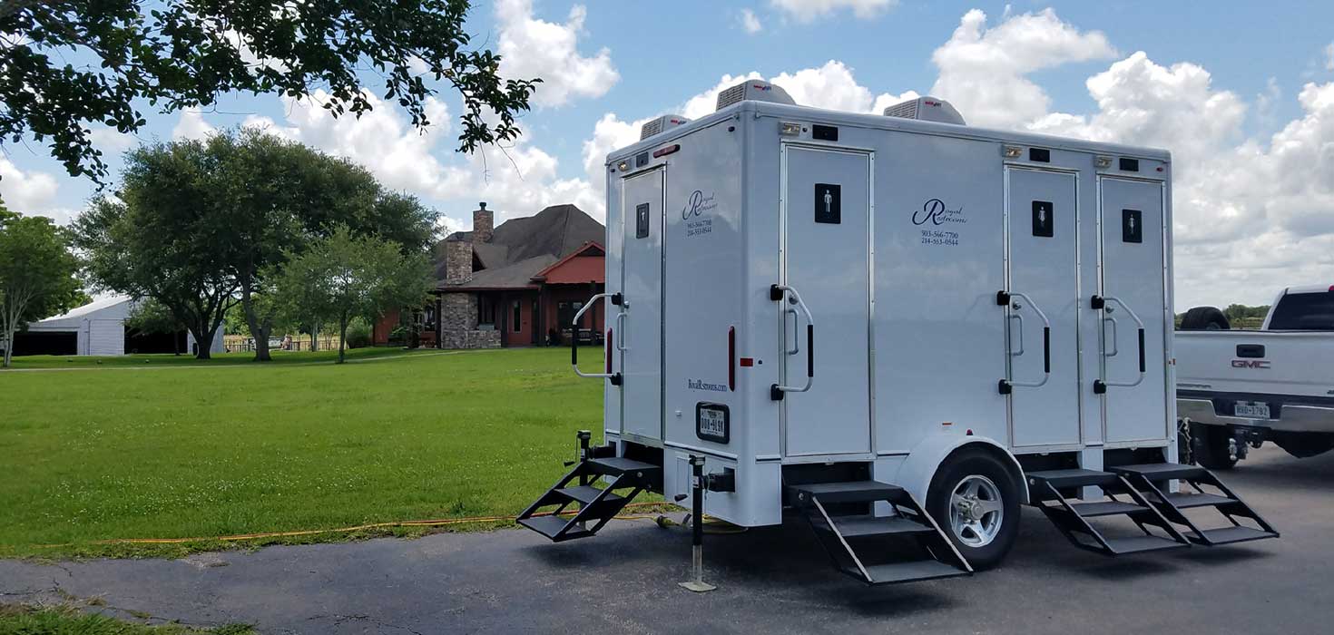 Luxury Mobile Restroom Trailers in East Texas