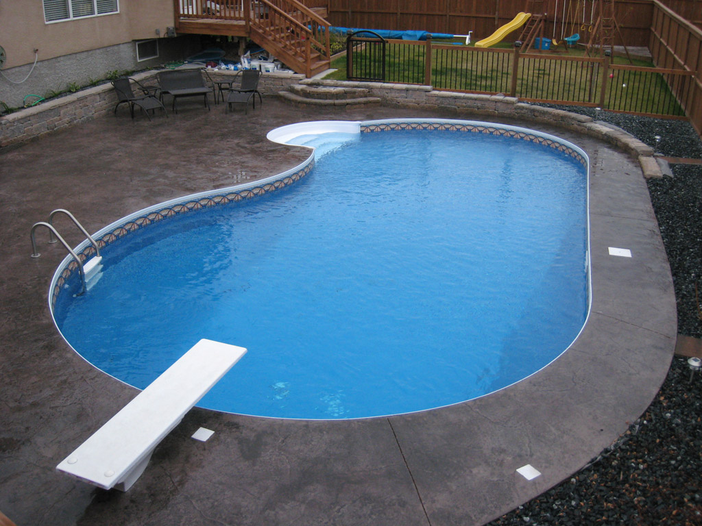 20' x 36' Flatback Kidney Swimming Pool Kit with 42" Steel Walls