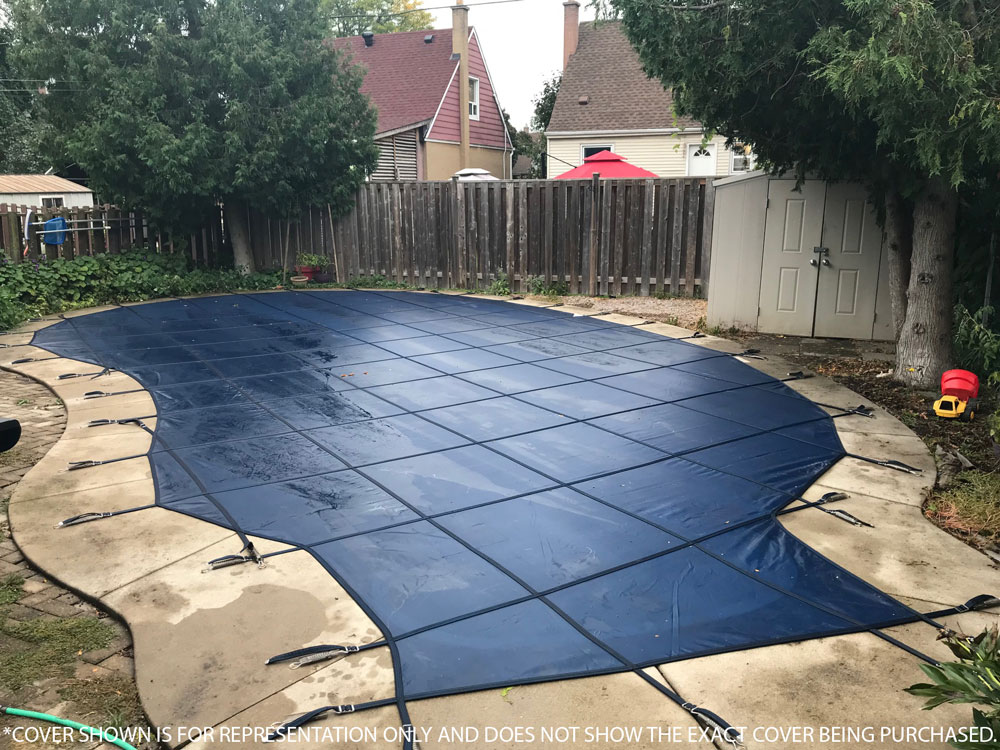 HPI Yard Guard Mesh 14' x 28' 6R/2R Rectangle Safety Cover, Green