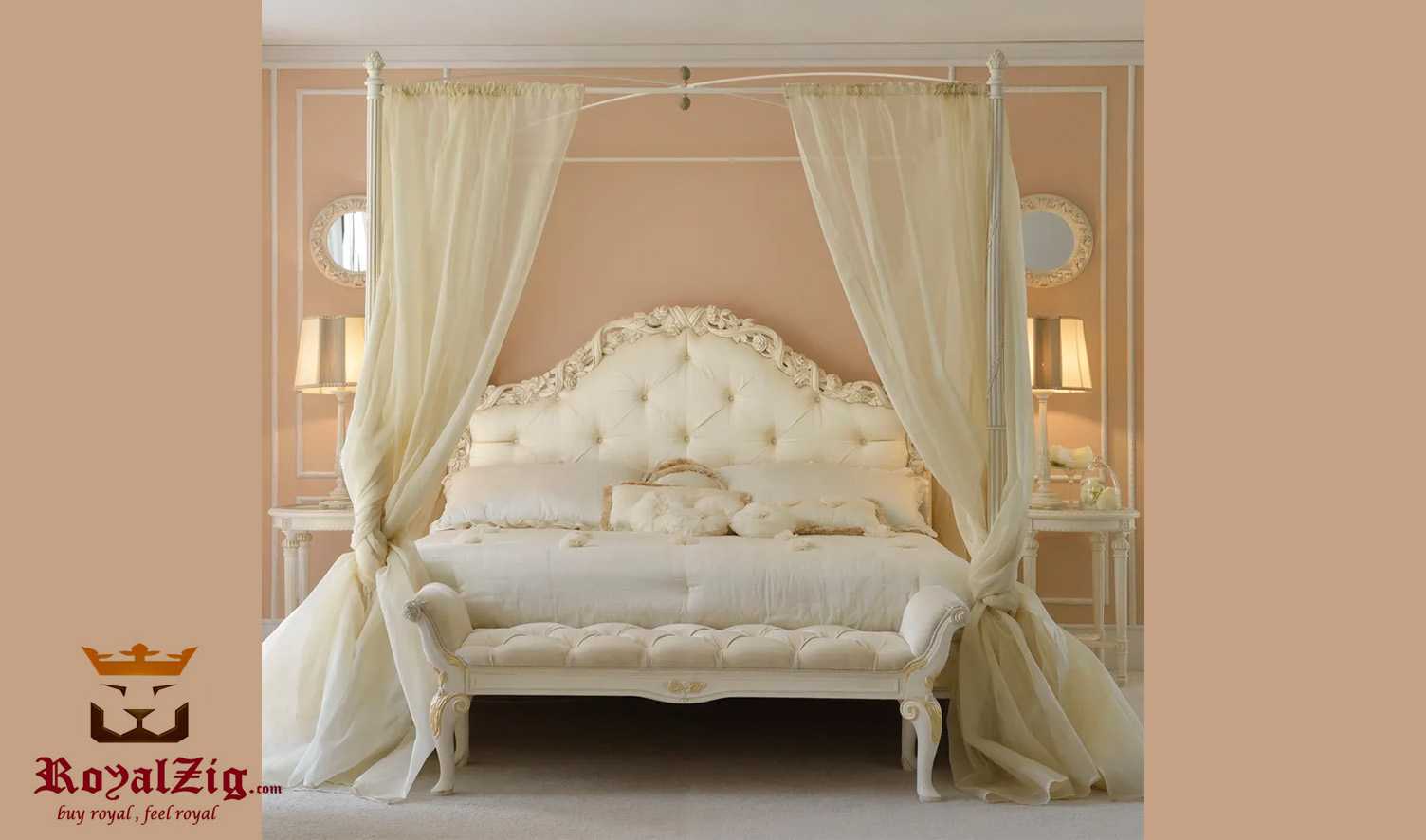 Elizabeth Classic Style Four Poster Bed Royalzig
